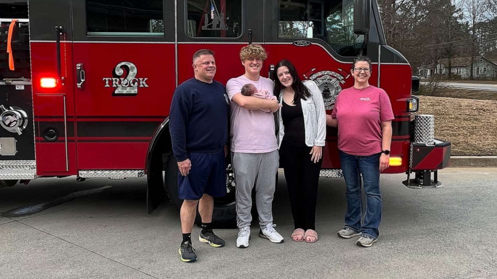 Firefighter helps deliver granddaughter at his own fire station