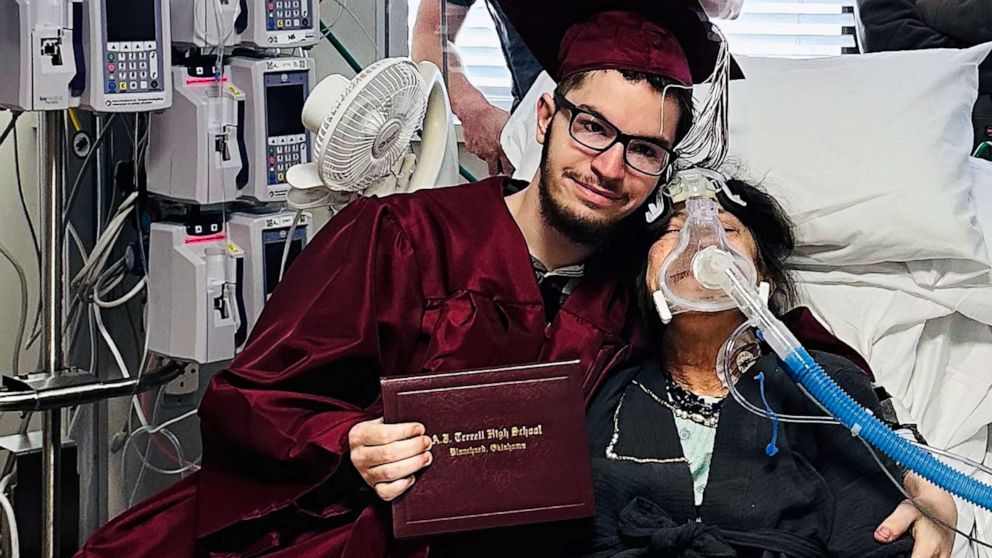 High school senior graduates early at mom’s hospital bedside