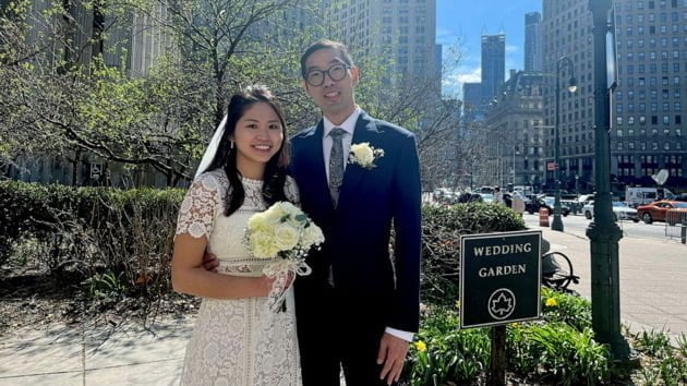 What Trump indictment? New Yorkers get married amid chaos just steps from court