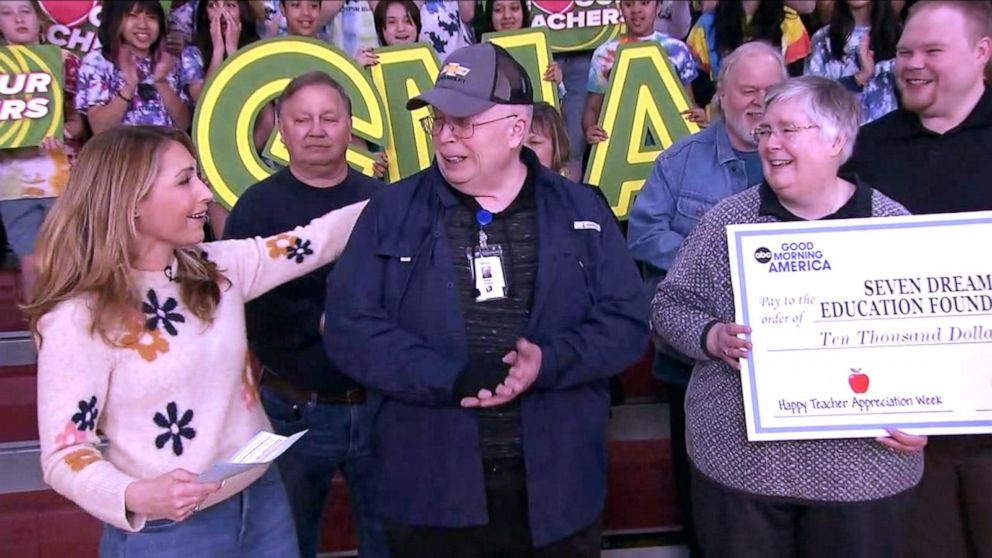 GMA honors teacher who went from lead custodian to substitute teacher