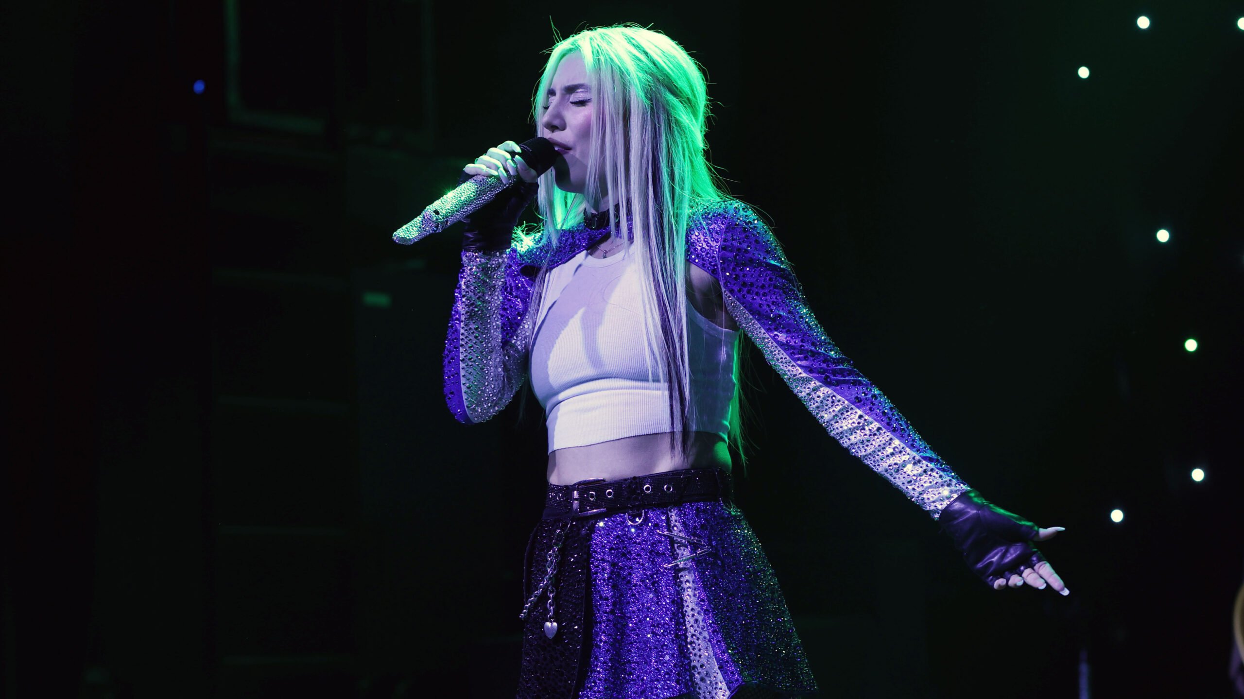 Ava Max slapped by man while onstage in LA