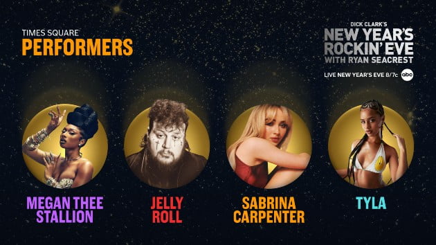 Jelly Roll, Sabrina Carpenter & more to spend ‘New Year’s Rockin’ Eve’ in Times Square