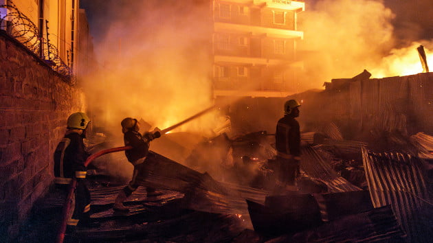 Gas explosion sparks massive fire in Nairobi, killing three and injuring 298