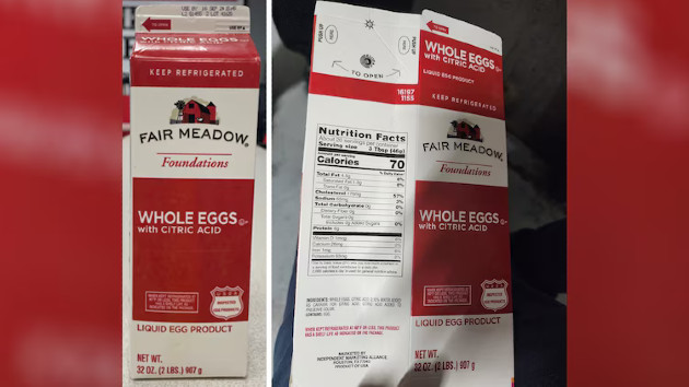 More than 4,000 pounds of liquid eggs recalled from nine states