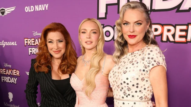 Lindsay Lohan has ‘The Parent Trap’ reunion at ‘Freakier Friday’ premiere