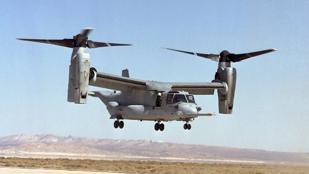 US Osprey makes emergency landing in Japan, officials say