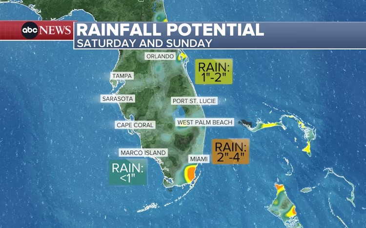 Flood threats impact parts of the West, hot and stormy weather continues in Florida